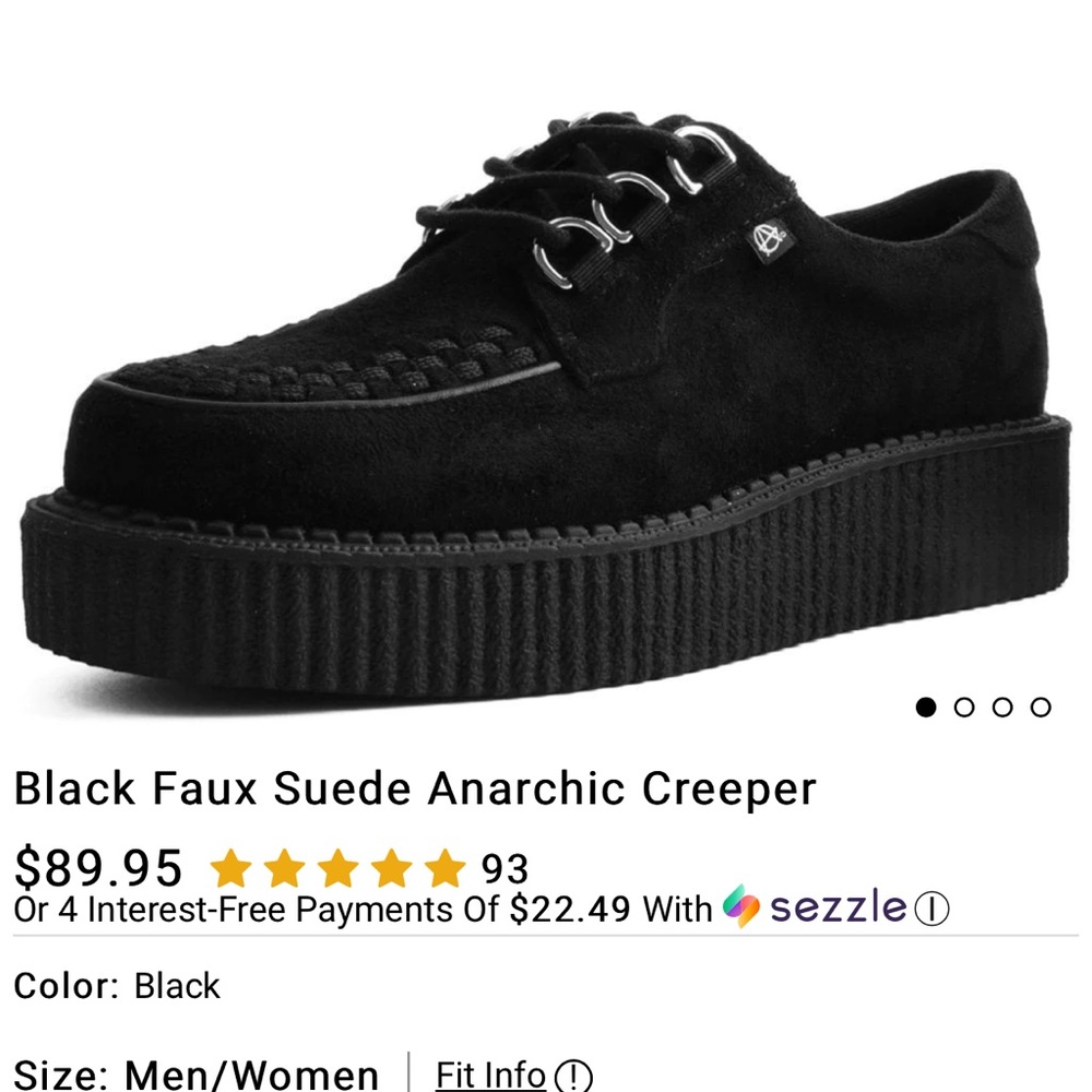 Super cute and comfy Tuk black suede creepers! Work TWICE